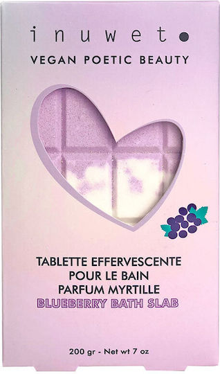 Effervescent Bath Tablet Shaped Like Chocolate Blueberry Scent Inuwet 200 G
