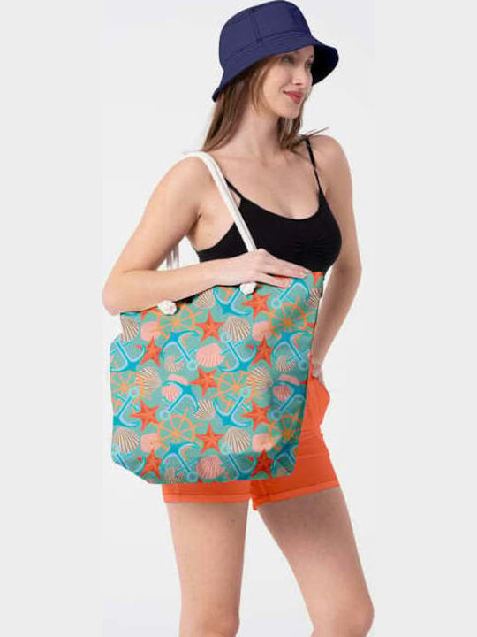 Miami Beach Fabric Beach Bag Multicolour