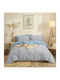 Cokitex Marta Dante Σετ Σεντόνια King Size 260x280εκ. Light Blue (4τμχ)