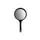 Beauty Salon Makeup Mirror Hand Black