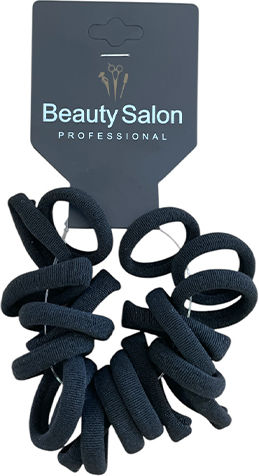 Beauty Salon Λάστιχακια Μαλλιών Μαύρα Μικρά Σετ 20τμχ