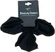 Beauty Salon Hair Scrunchies Black Wide Set 3 Pieces