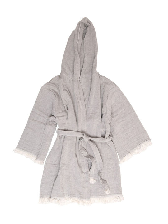 Anna Riska Μπουρνούζι με Κουκούλα Grey 420gr/m²