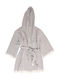 Anna Riska Μπουρνούζι με Κουκούλα Grey 420gr/m²