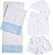 Set Christening Oilcloths Polka Dots White 2 Pieces