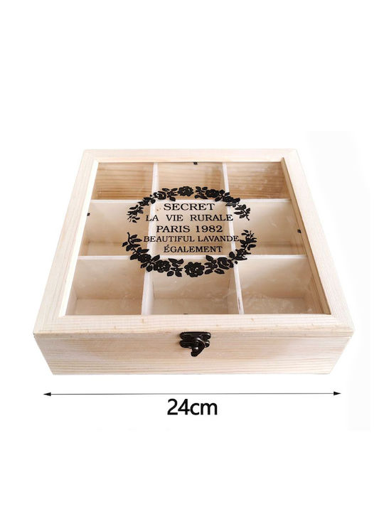 Galifas Wooden Decorative Box 24x24x7cm