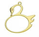 Swan Decorative Element for Wedding Favors Gold 1pcs