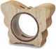 Money box Wooden Gift Packaging with Theme "Butterflies" Brown 10x8x3cm.