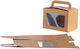 Kraft Rt171-1 Kraft Christmas Box for Gift Brown 10x7x7cm. 10pcs