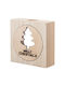 Pipe Christmas Cake Stands Wooden L10xW10xD3.5cm.
