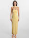 Rochie Maxi Lumina Culoare Full Face Galben