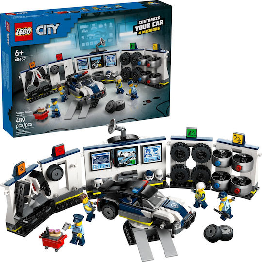 LEGO City Custom Polizei Auto Garage für 6+ Jahre 489Stücke