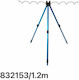 Fishing Rod Support Holder 6 Positions Metallic 1.2m 832153