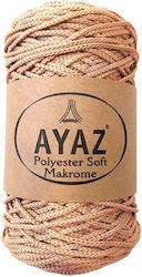 Κορδόνι Μακραμέ Ayaz Polyester Soft Makrome Nude 1219 250gr 175m