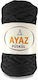 Macrame Cord Cotton Ayaz Puskul Black Col 1217 250g