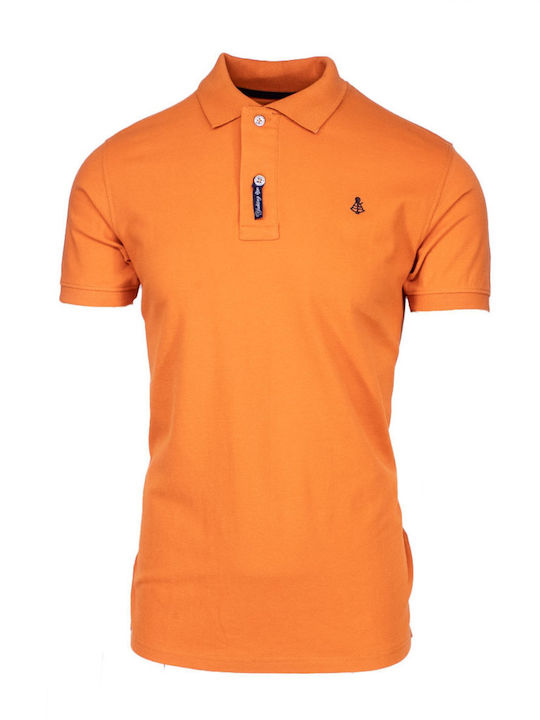 Explorer Polo Μπλούζα Κοντομάνικη Πορτοκαλι