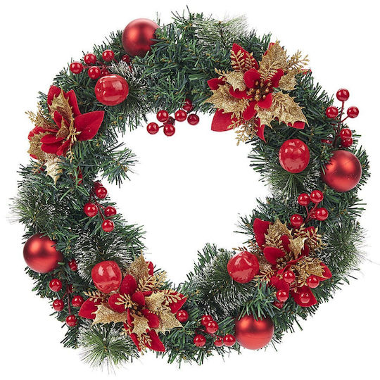 Weihnachtsdekoration Kranz mit Durchmesser 40cm.