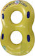 Summertiempo Inflatable Beach Mattress for 2 People with Handles Yellow