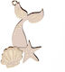 Plexi Dekorative Elemente Gorgona 5cm K471 Rosa-Gold