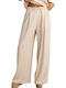 Women's Fabric Trousers Vanilla