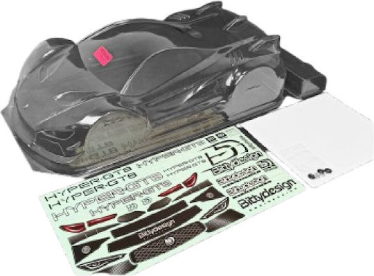 Bittydesign Hyper-gt8 1/8 Gt Clear Body 325mm Lw 1.0mm