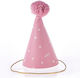 Paper Party Hat Pink Tassel NK429-2