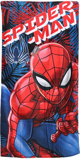 Marvel Spiderman Βαμβακερή Πετσέτα Θαλάσσης 70x140εκ Ye18247 Μπλε 70x140εκ