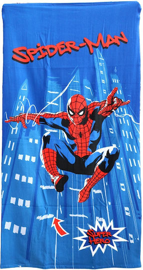 Marvel Spiderman Πετσέτα Θαλάσσης Microfiber 70x140εκ Aym075021 Μπλε 70x140εκ