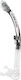 Αναπνευστήρας Cressi Alpha Ultra Dry Snorkel Clear Black White Es258053 Μαύρο