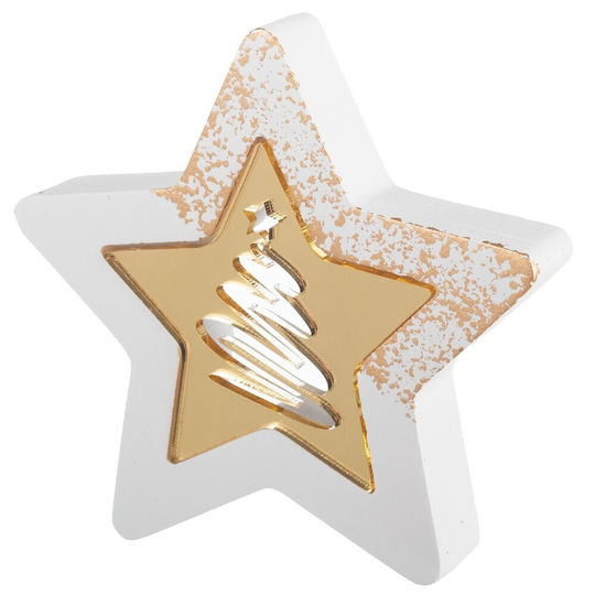 Christmas Decorative Ceramic Tree 10cm Gold