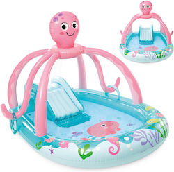 Intex Friendly Octopus Play Center Παιδική Φουσκωτή Γαλάζια Intex Friendly Octopus Play Center Παιδική Φουσκωτή Γαλάζια
