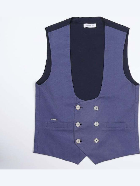 Stefan Fashion Ανδρικό Γιλέκο Μπλε