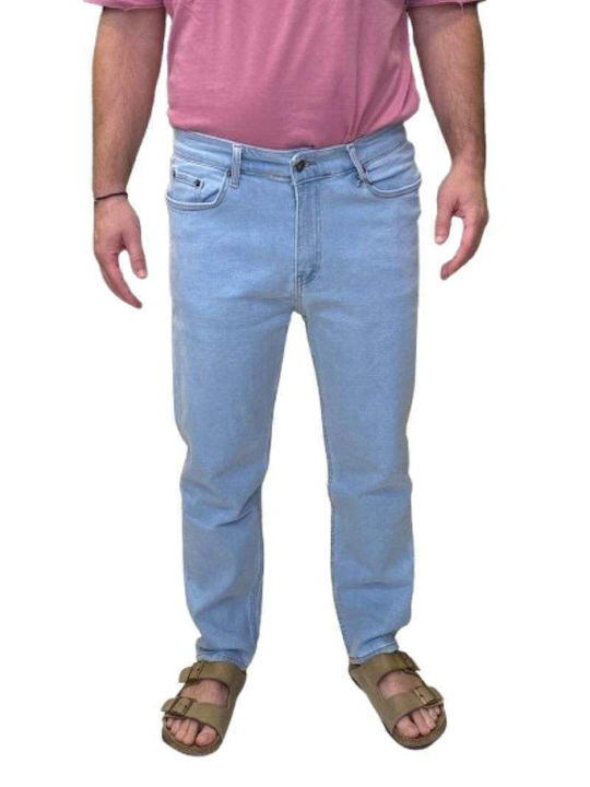 Ανδρικό Παντελόνι Τζιν Cropped Blue