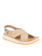 Women's Flat Sandals Anatomic in Beige Color