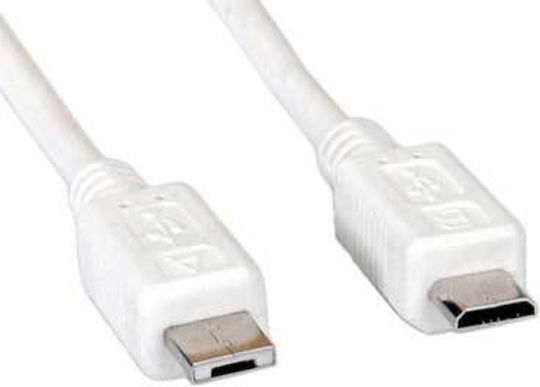 Roline Cable 11.02.8751 From Usb Micro B 5-pin To Usb Micro A Male 1.8m White