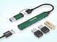 Canyon USB Хъб 4 Порта USB 2.0 с Връзка USB-A Зелен