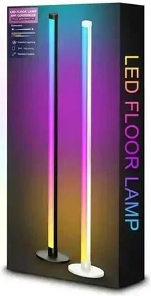LED Floor Lamp with RGB Light White