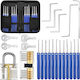 17-piece Lock Latch Tool Set Beginner Professional Locksmiths