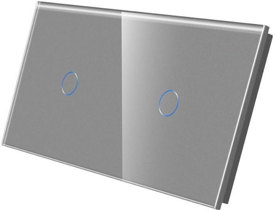 Luxion Touch Wall Switch with Frame Gray