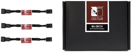 3x 3-Pin-Lüfter Weiblich 3x 3-Pin-Lüfter Männlich Schwarzes