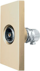 Luxion Tv Socket Module 1m Gold Luxion Tv Socket Module 1m Gold