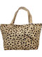 Gift-Me Fabric Beach Bag with Wallet Brown