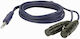 Dap Audio Fl37150 6.3mm Y Джак Към 2 Xlr Аудио Кабел 1.5м