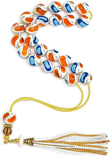 Roloi Komboloi Camel Bone Worry Beads Multicolour 31cm