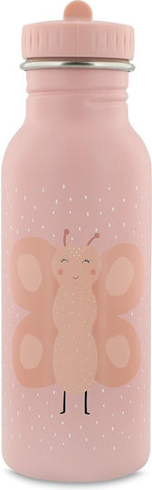 Trixie Kids Water Bottle Butterfly Plastic with Straw Non Spill Mr Butterfly 500ml