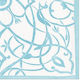 Cocktail Aqua Algarve Linen Party Napkins 12.5x12.5cm Caspari 15 Pieces