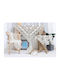 Liolios Home Tablecloth with Embroidery Ivory 150x265cm