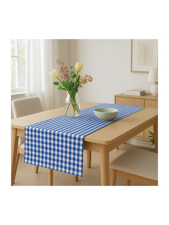 Linea Home Ράνερ Λινό Μπλε 45x140εκ.