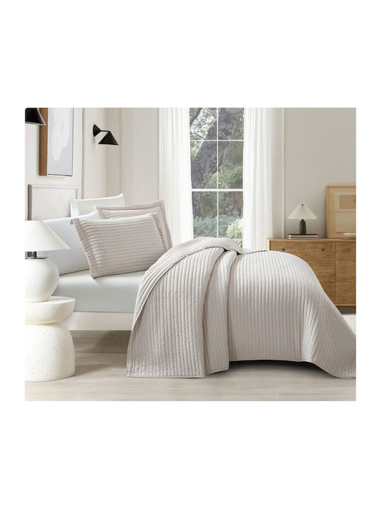 Liolios Home Coverlet Queen Size Beige 220x240cm