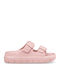 Sandale Casual Damă Flatforme Roz